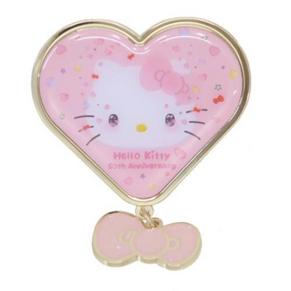 Sanrio｜Pin Badge - Hello Kitty 50th Anniversary Pink｜50.8x65mm approx.