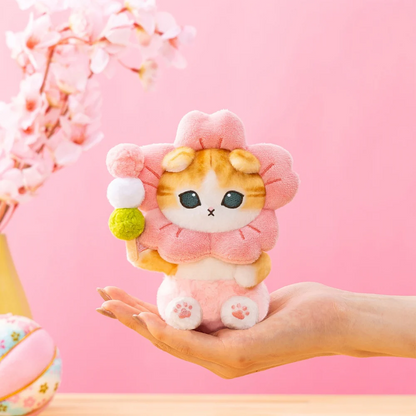 Mofusand｜Flower Sakura Cherry Blossom Dango Mascot Holder /Plush Keychain｜140×70×110mm approx. approx.