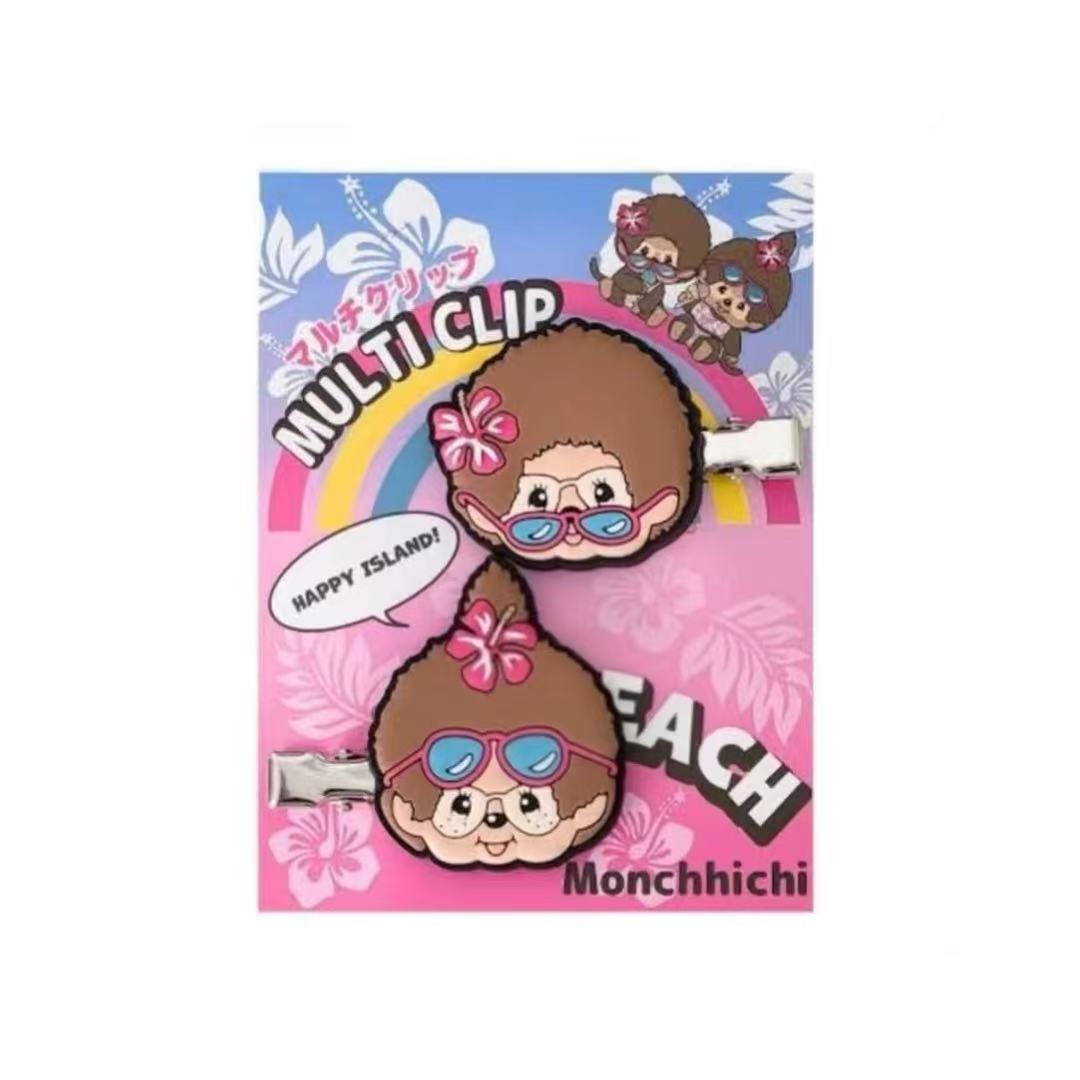 Monchhichi｜Sun-tanned Die-Cut Hair Clip