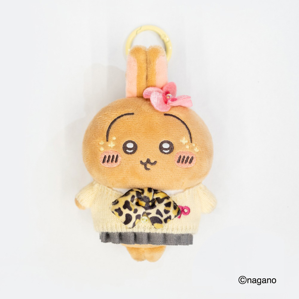 【LIMIT 1 PER COLLECTION】chiikawa｜Gyaru 9090 × Chiikawa Collaboration Mascot Holder /Plush Keychain｜H14 x W9 x D5.5cm approx.