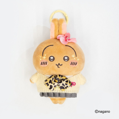 【LIMIT 1 PER COLLECTION】chiikawa｜Gyaru 9090 × Chiikawa Collaboration Mascot Holder /Plush Keychain｜H14 x W9 x D5.5cm approx.