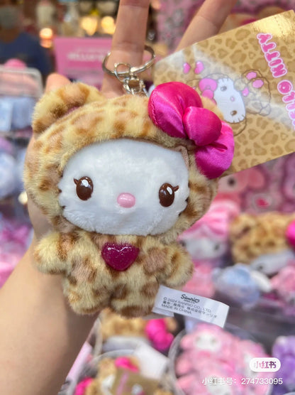 Sanrio三丽鸥｜ Original Mascot Keychain / Leopard Bear豹纹熊系列毛绒挂件/包挂｜约8×5×14cm