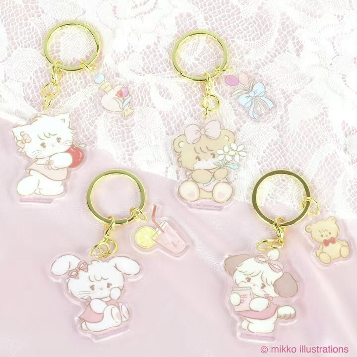 mikko illustrations｜Acrylic Keychain/Keyring｜H95 x W42 x D3mm approx.