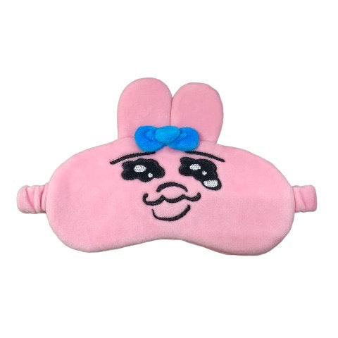 Opanchu usagi｜内裤兔丑可爱眼罩/背面口袋可储存冷/热袋｜约宽 195 x 高 160 mm