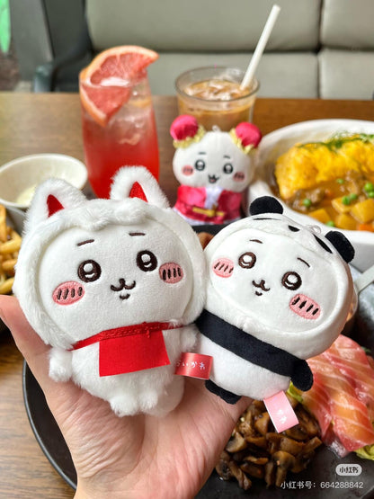 Chiikawa 吉伊卡哇｜Panda Mascot熊猫毛绒玩偶挂件/包挂｜约H110×W85×D40mm