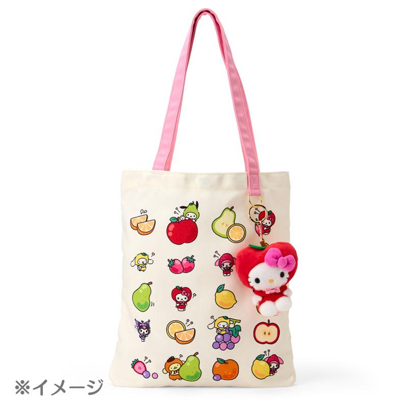 Sanrio｜Fruit Design Mascot Holder /Plush Keychain｜13.1 x 11.0 x 8.5cm approx.