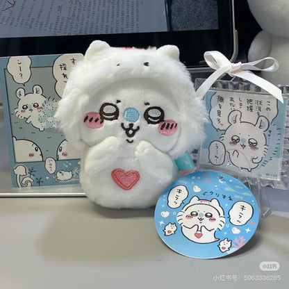 Chiikawa 吉伊卡哇｜水族馆系列爱心飞鼠挂件｜約H100×W90×D55mm