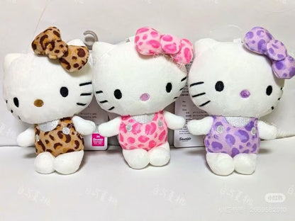 Sanrio｜Avail  hello kitty leopard Purple Mascot Holder /Plush Keychain