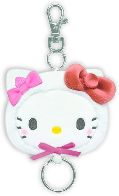 Sanrio｜White Cat Baby Mascot Reel Keychain｜130 x 80 x 40 mm approx.