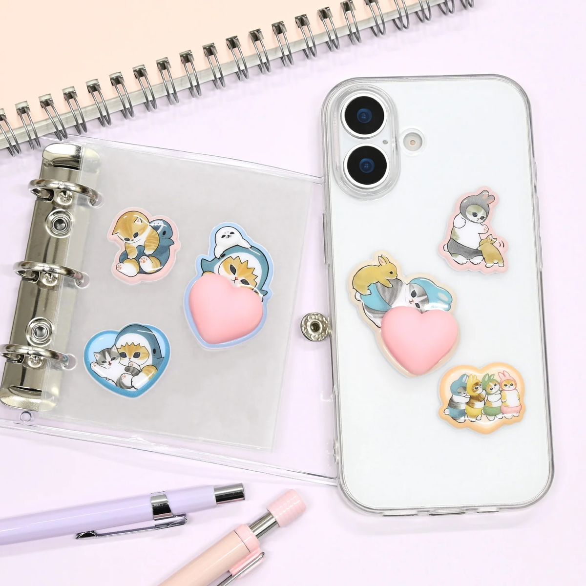 mofusand｜Mochipop Sticker｜43×42×15mm approx.