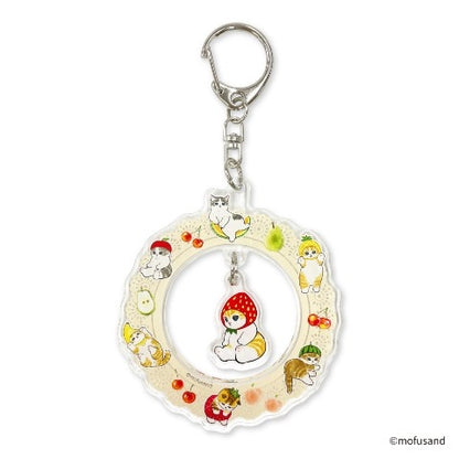 Mofusand｜Shakeyura Keychain/Keyring｜H85 x W72 x D3mm approx.