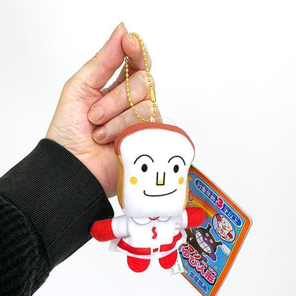 Anpanman｜Go! Anpanman Uncle Jam Fluffy Finger Puppet Mascot Holder /Plush Keychain｜W90 x H100 x D55mm aprox.