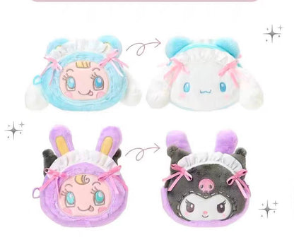 Sanrio｜Mezzo Piano Rabbit face-shaped pouch