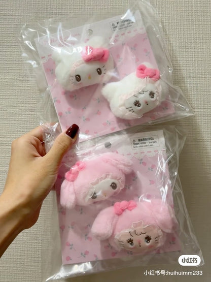 Sanrio｜Mikko Illustrations Characters Hair Clip Set｜10cm W x 3cm D x 5.5cm H. approx.