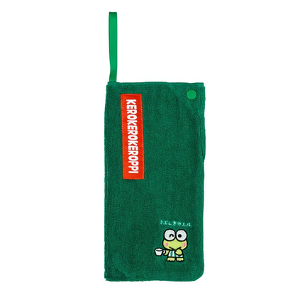 Sanrio｜Everyday Kero Kero Keroppi Frog Absorbent Pouch for Umbrella &amp; Water Bottle｜2.5×1×25cm approx.