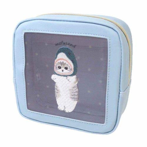 Mofusand｜Square Mesh Pouch｜H150×W150×D60mm approx.