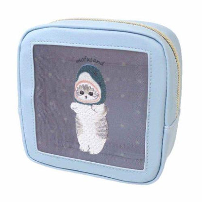 Mofusand｜Square Mesh Pouch｜H150×W150×D60mm approx.