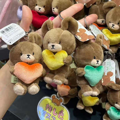 The bear’s school｜Favorite Color Mascot Holder /Plush Keychain｜ 6.5cm x 4cm x 11cm approx.