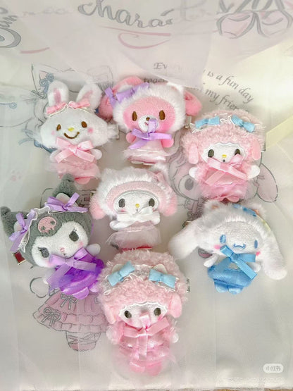 【limit 3】Sanrio｜White Cat Ballerina Characters Secret Hair Clip blindbox/All 8 types｜1pcs