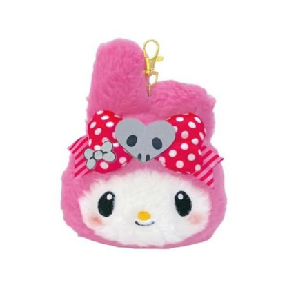 Sanrio｜Pink Black Party Face Pass Case｜H14.5×W18.5×D6cm approx.