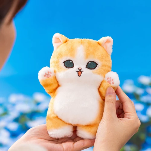 Mofusand｜Workplace Intervention Team Nyan Cat：Orange Brown White Standing Plush Dolls/Plush Toy｜170×120×100mm approx.
