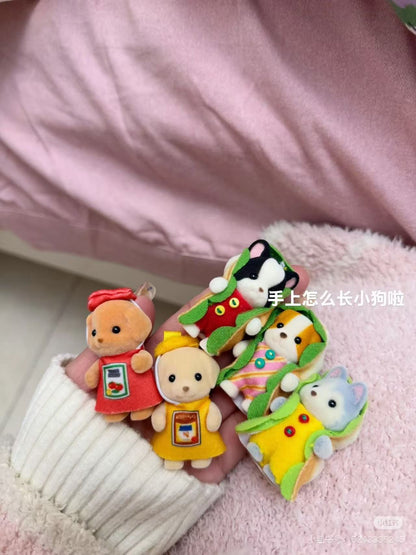 【limit 1】SylvanianFamilies｜Baby Dog Hot Dog &amp; wagon Costume