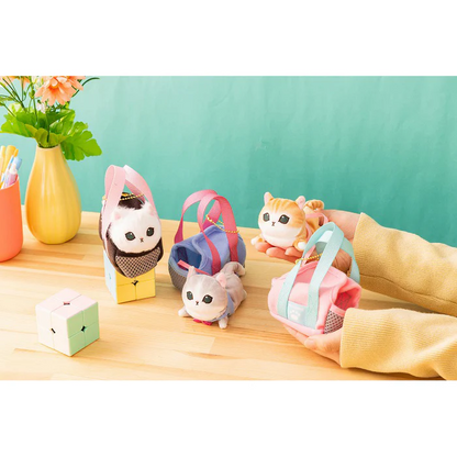 Mofusand｜ Nyanko Mascot with Outing Bag Mascot Holder /Plush Keychain｜130×70×125mm approx.