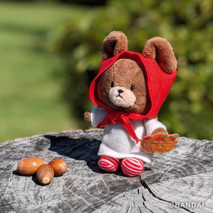 The bear’s school上学熊｜学院限定小红帽毛绒公仔挂件/钥匙扣｜约幅7.5cm/奥行5cm/高さ11cm