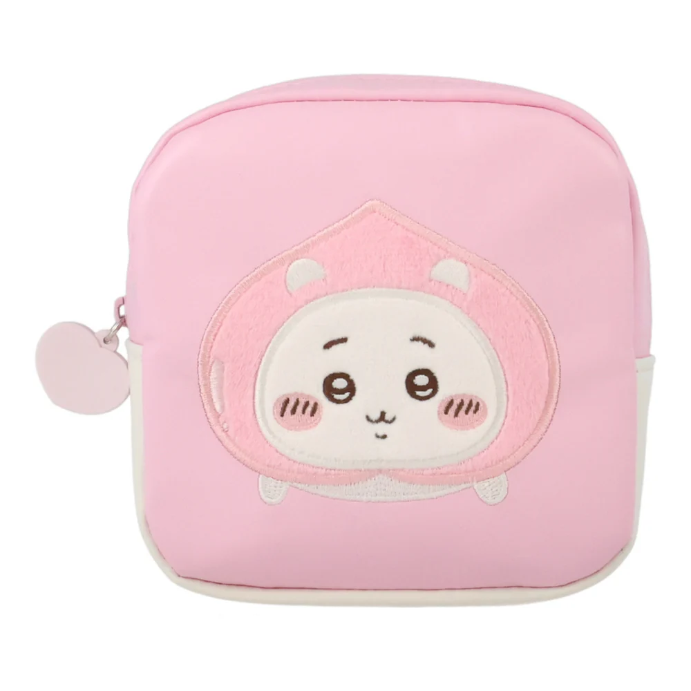 Chiikawa｜Peach series Square pouch｜H130×W130×D40mm approx.