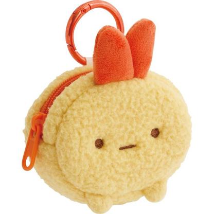 Sumikko gurashi｜Fluffy Face Mascot Mini Pouch with Carabiner｜60×70×30mm approx.