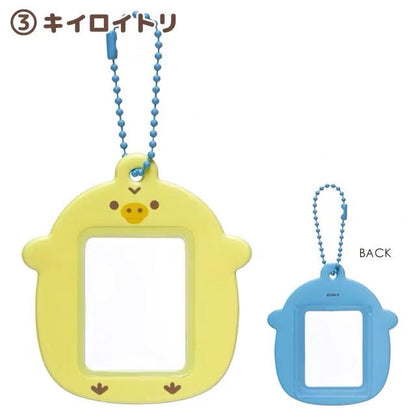 Rilakkuma轻松熊｜可放贴纸/照片的可爱挂件｜约79×74mm