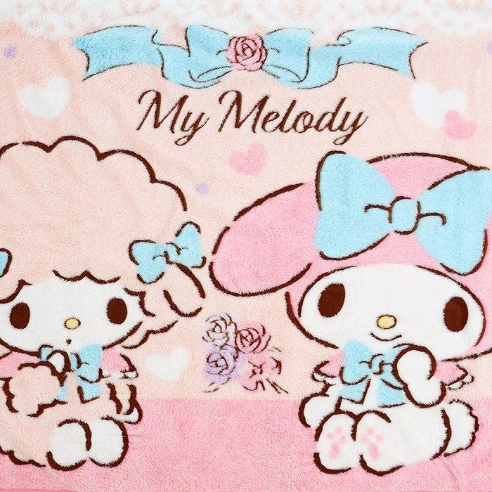 Sanrio｜限定牛珊瑚绒亲肤双面印花小毯子/午睡毯｜约70x100cm