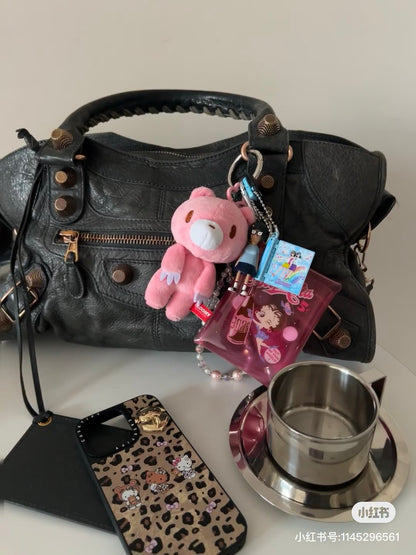 Gloomy Bear｜Bloody BearMascot Holder /Plush Keychain｜H10 x W9 x D8 cm approx.