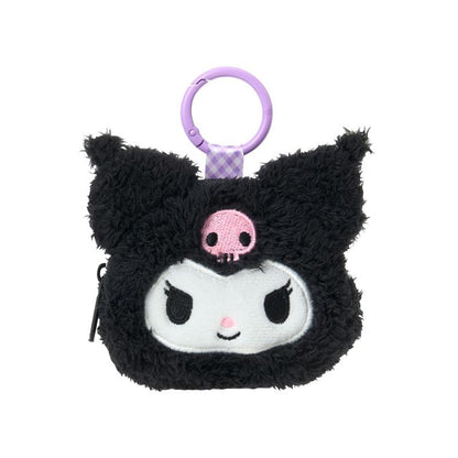 Sanrio｜Face-Shaped Mini Pouch with Carabiner｜W9.5×D3×H7cm approx.