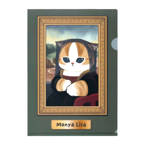 Mofusand｜mofumofu journey A4 Clear File-Mona Monya Lisa｜80mm approx.