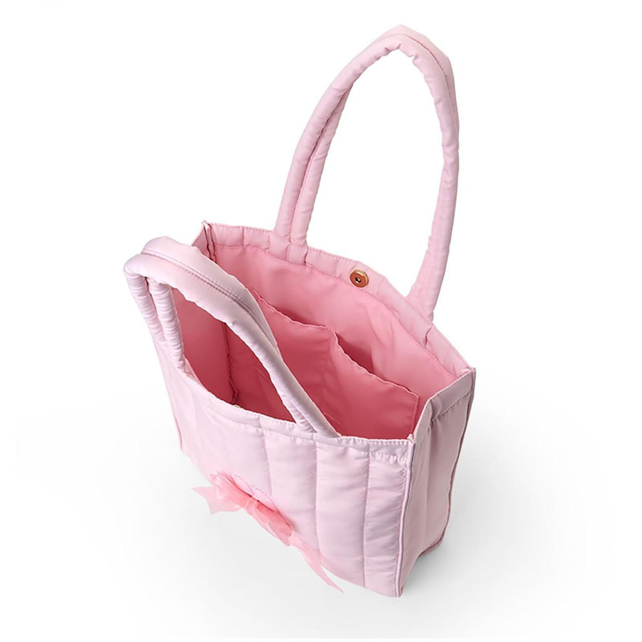 Sanrio三丽鸥｜My Melody Birthday 50th Anniversary Princess Ribbon Tote Bag 美乐蒂50周年生日粉桃甜心系列托特包/单肩包｜约40.2 x 35.7 x 7.9cm