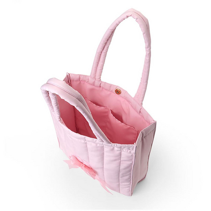 Sanrio三丽鸥｜My Melody Birthday 50th Anniversary Princess Ribbon Tote Bag 美乐蒂50周年生日粉桃甜心系列托特包/单肩包｜约40.2 x 35.7 x 7.9cm
