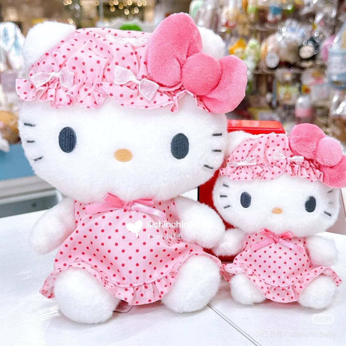 Sanrio｜Nightcap Ribbon Mascot Holder /Plush Keychain｜105×140×75mm approx.