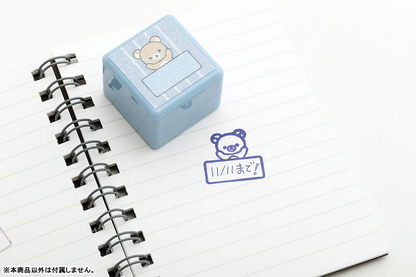 Rilakkuma轻松熊｜San-X Stamp Chops Set - Rilakkuma / Messages闪闪6色印章套组｜約90 x 105 x 35mm