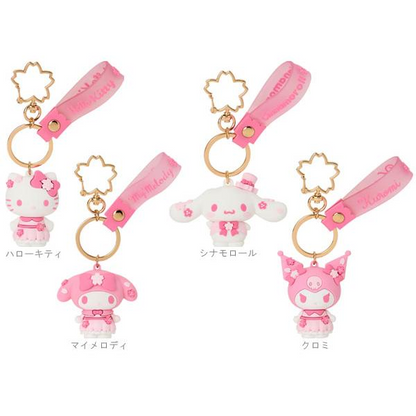 Sanrio｜Sakura 2025 3D Keychain｜4×3.2×5.2cm approx.