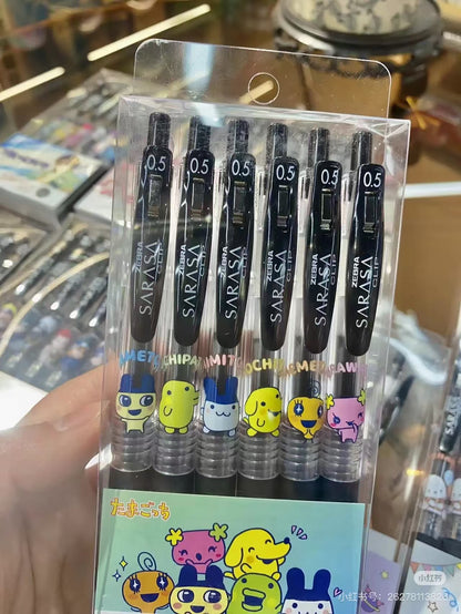 Tamagotchi｜Sarasa Clip Gel Pen Set of 6｜0.5mm