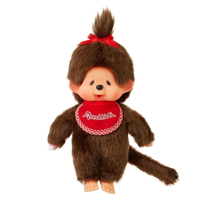 Monchhichi| Brown Crying Plush Dolls/Plush Toy|S/ 20 x 13 x 7 cm approx.