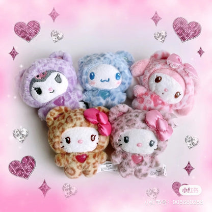 Sanrio三丽鸥｜ Original Mascot Keychain / Leopard Bear豹纹熊系列毛绒挂件/包挂｜约8×5×14cm