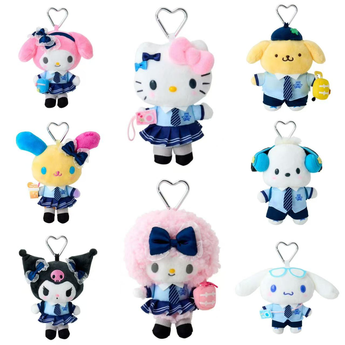 Sanrio｜Academy Sparkling Journey Mascot Holder /Plush Keychain｜W11×D8.5×H14cm approx.