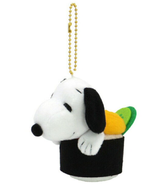 Snoopy｜Peanuts Sushi Mascot Holder /Plush Keychain｜ 9.5×8×9cm approx.