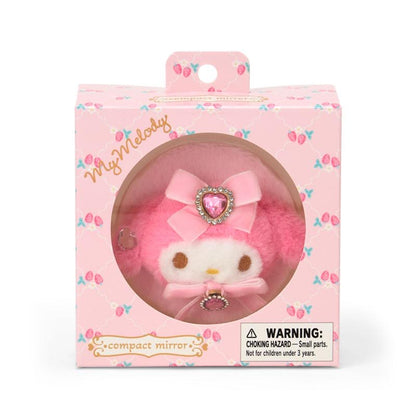 Sanrio｜Mascot Stone Ribbon Original 2-sided Compact Mirror｜7.5×1.5×7.5cm approx.