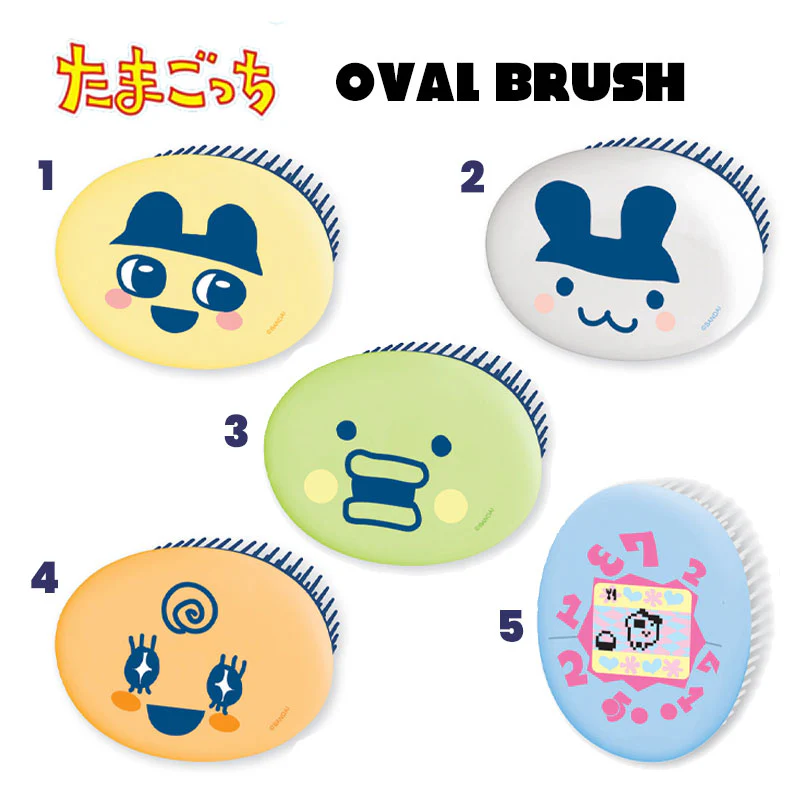 Tamagotchi｜Oval Brush｜ 66 x 88 x 35mm approx.✔️