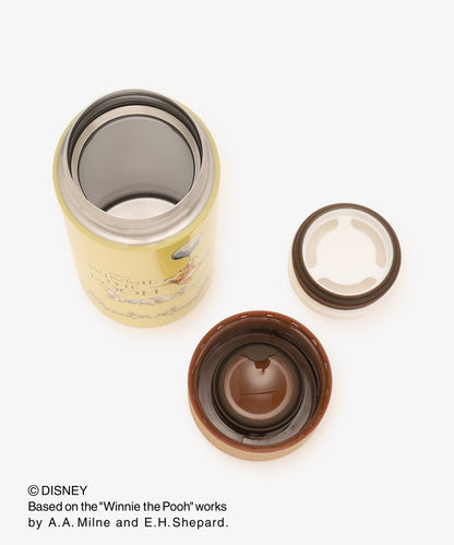 Disney｜噗噗小熊维尼Afternoon Tea联名限定木纹盖保温杯/杯口有过滤孔/正反图案都可爱｜350ml
