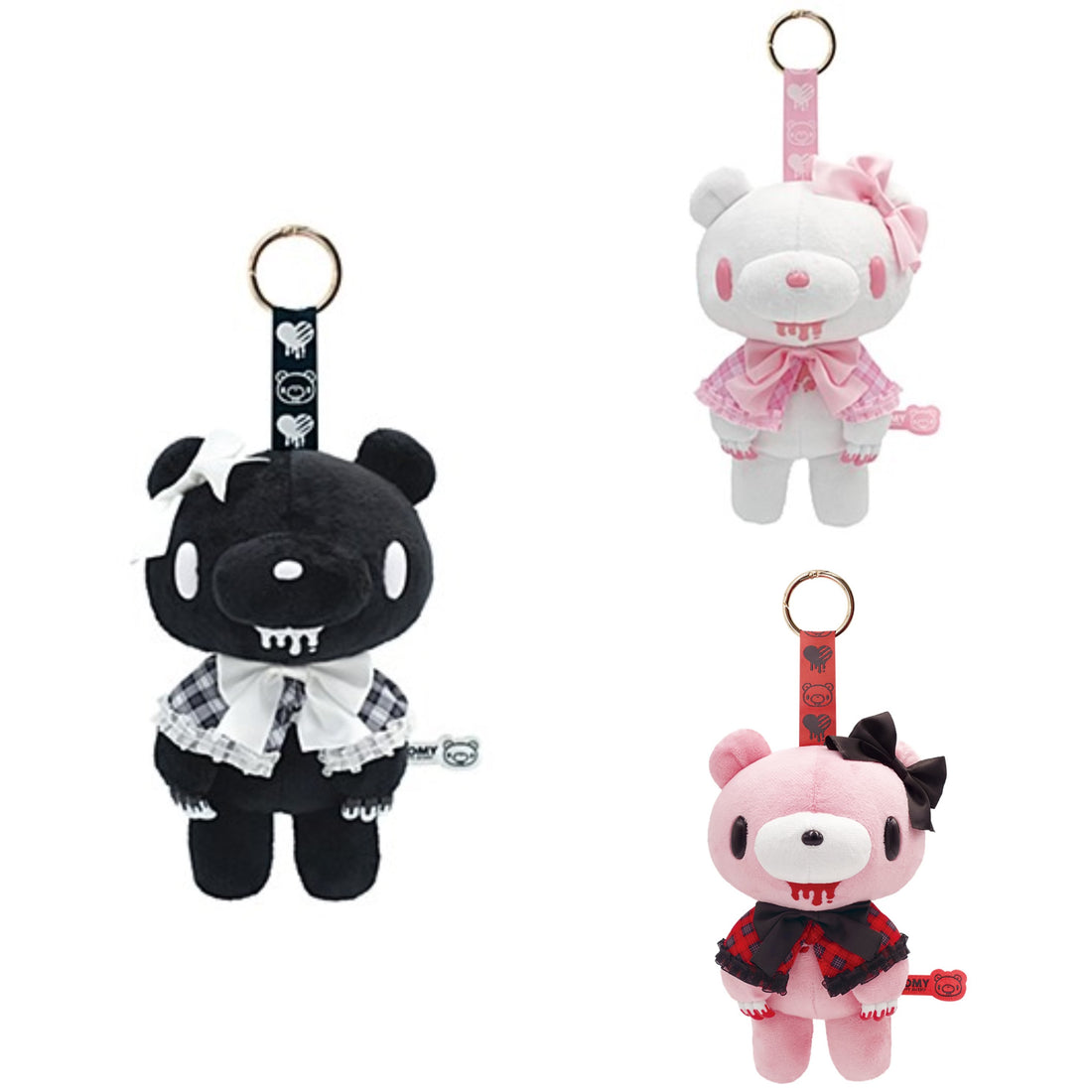 Gloomy Bear｜"GLOOMY The Naughty Grizzly" Poncho Mascot Holder /Plush Keychain｜H22cm approx.