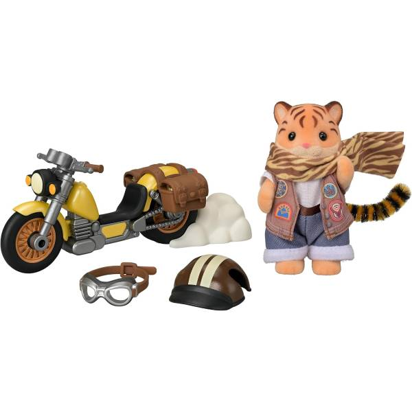 SylvanianFamilies｜Tiger Adventure Bike Doll Set